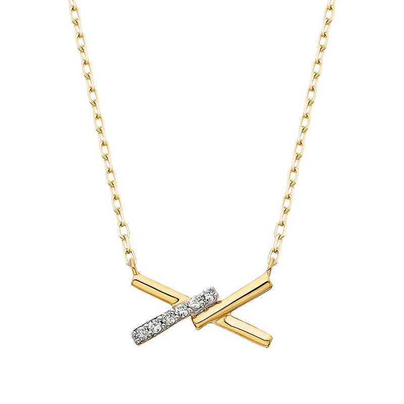 Diamond X Necklace 160-1270