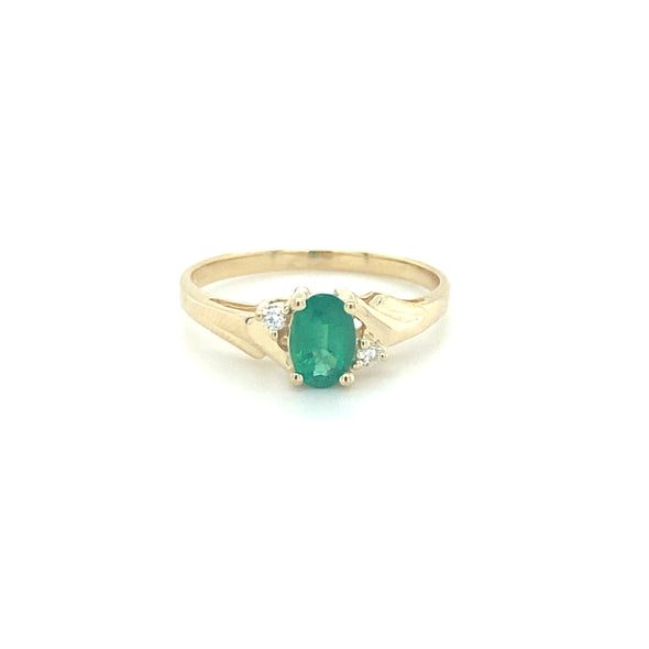 Yellow Gold Emerald Ring 200-1284