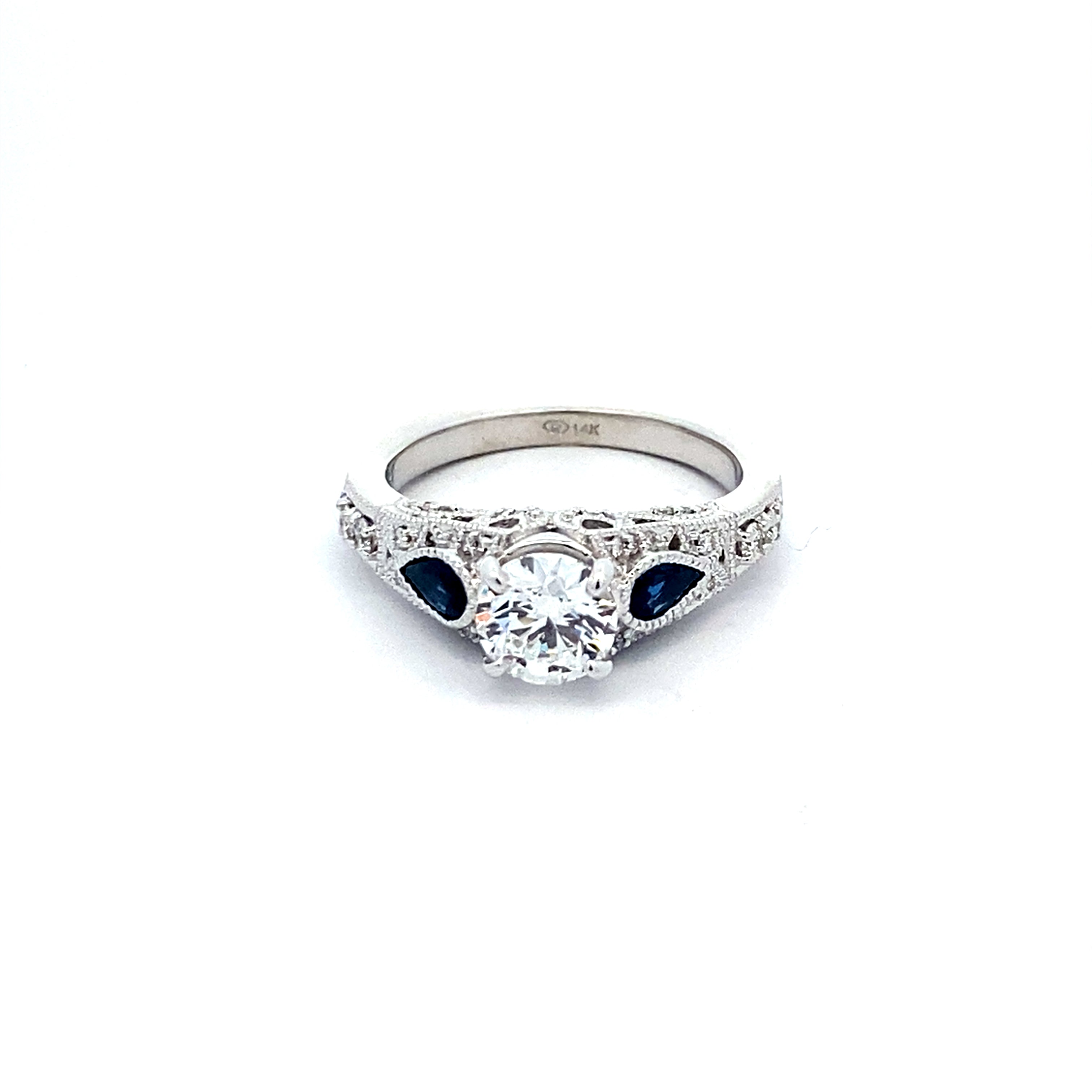 Stunning Sapphire & Diamond Engagement Ring 140-917