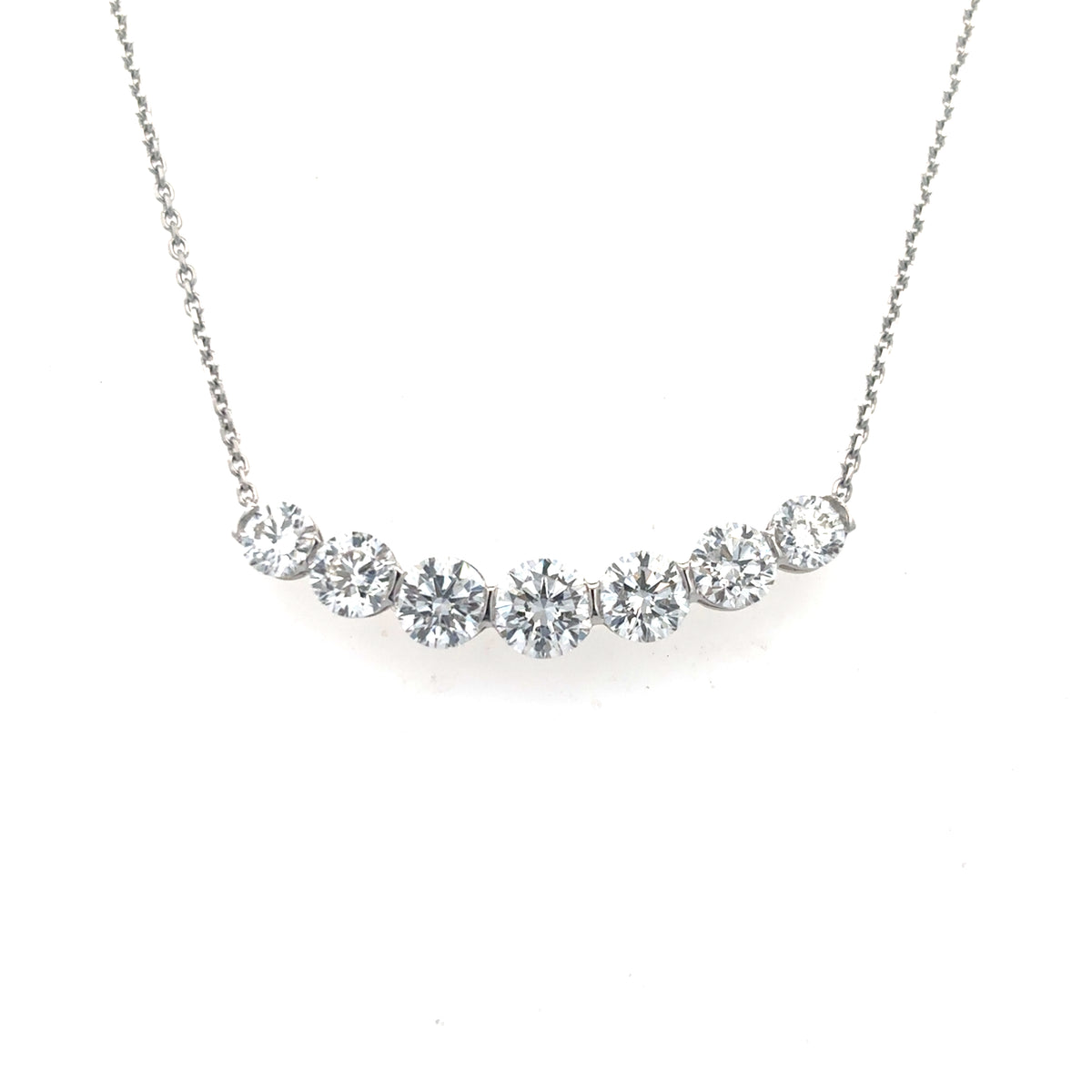 Beautiful LG Diamond Bar Necklace 165-63