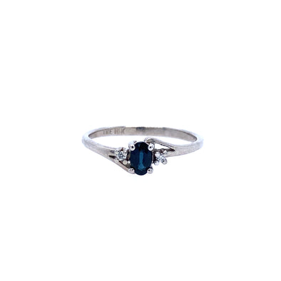 Beautiful Sapphire & DIamond Ring 200-1306