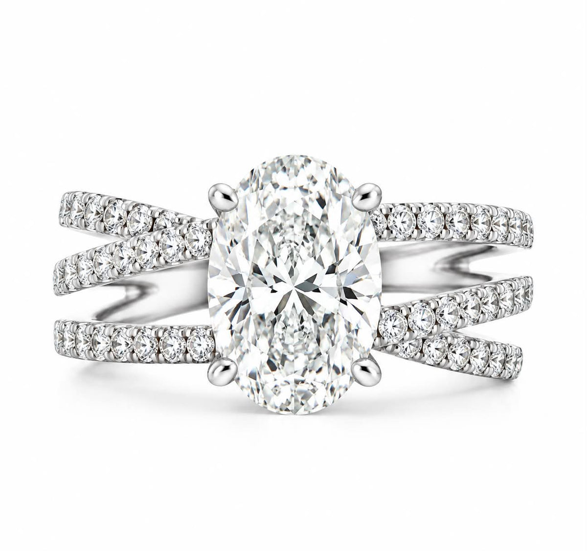 Beautiful Oval Engagement Ring 100-843