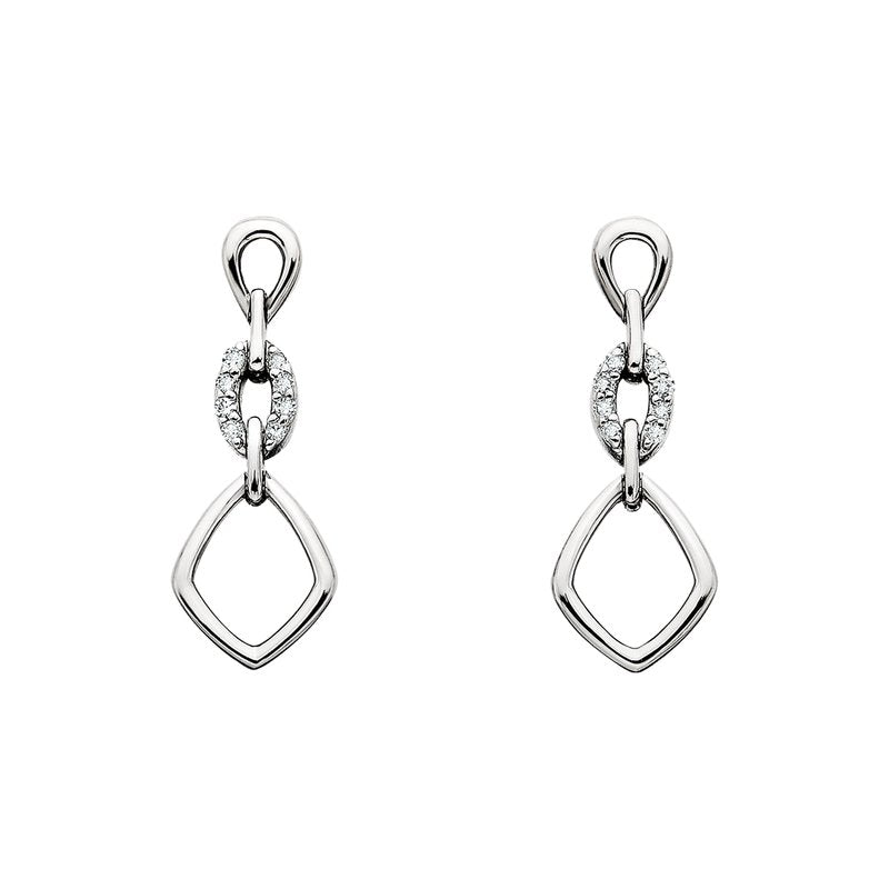 SS Diamond Link Earrings 645-951