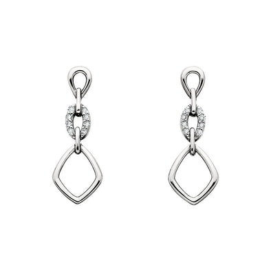SS Diamond Link Earrings 645-951