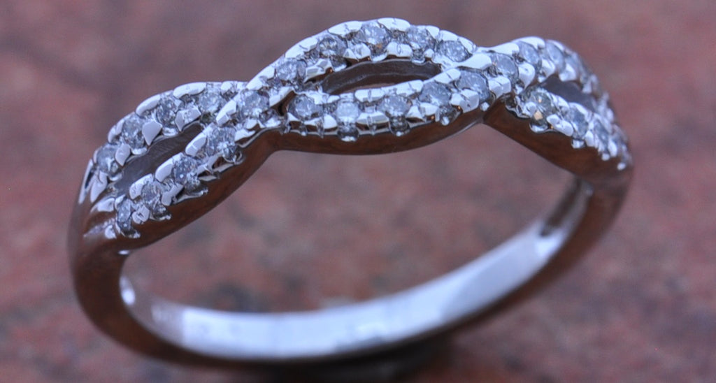 Gypsy 14k White Gold Diamond Anniversary Band 120-424