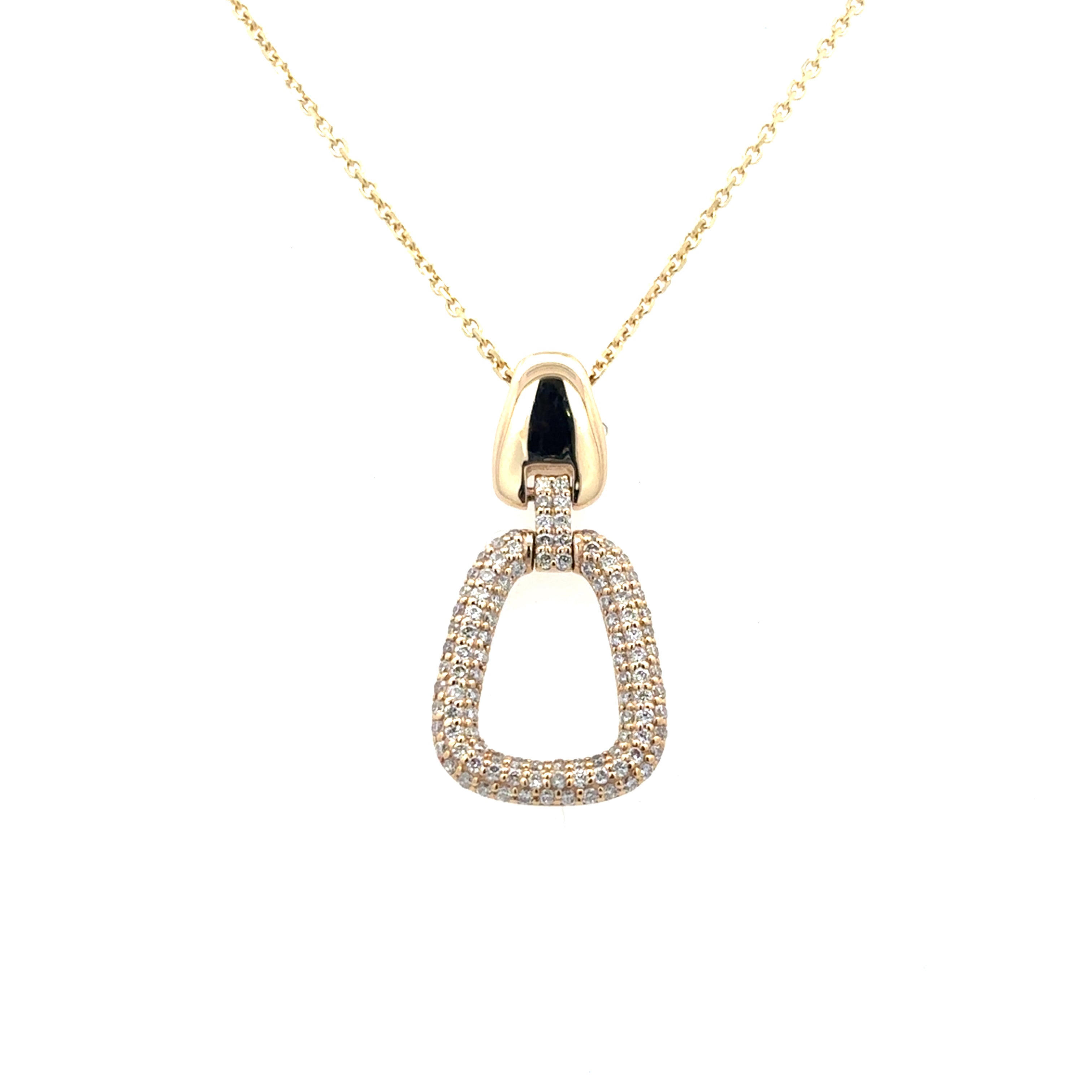 Beautiful Pave Diamond Necklace 160-1283