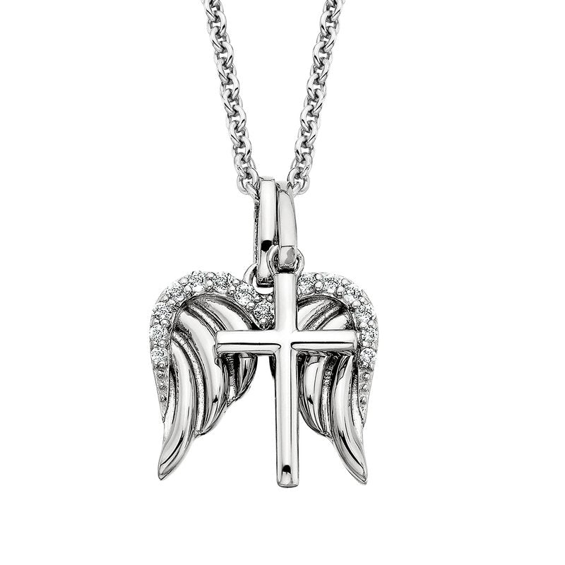 Angel Wings with Cross Necklace 653-608