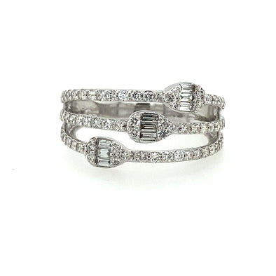 Cool 14k White Gold Diamond Fashion Ring 130-784.