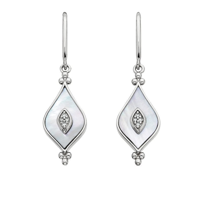 Mother of Pearl & Diamond Earrings 645-983