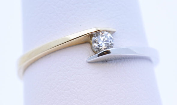 Delicate 2-Tone Diamond Ring 130-775