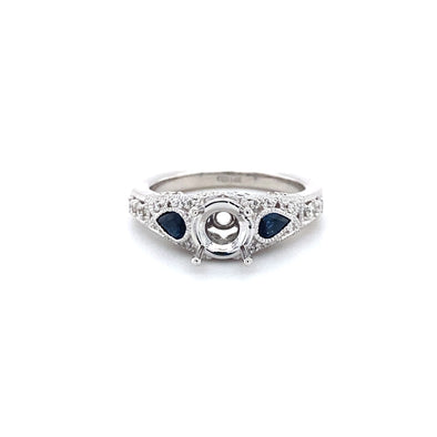 Stunning Sapphire & Diamond Engagement Ring 140-917