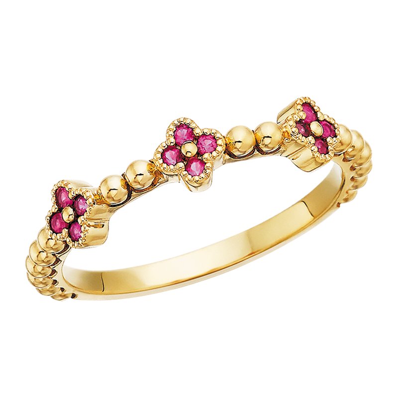 Ruby Quatrefoil Band 200-1372