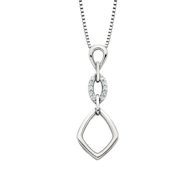 SS Diamond Link Necklace 653-557