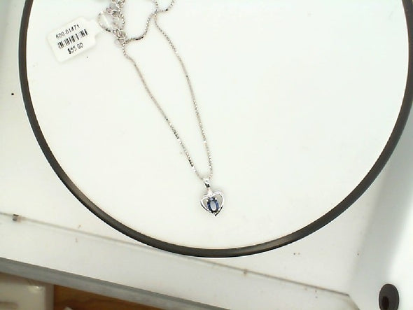 White Sterling Heart Silver Pe