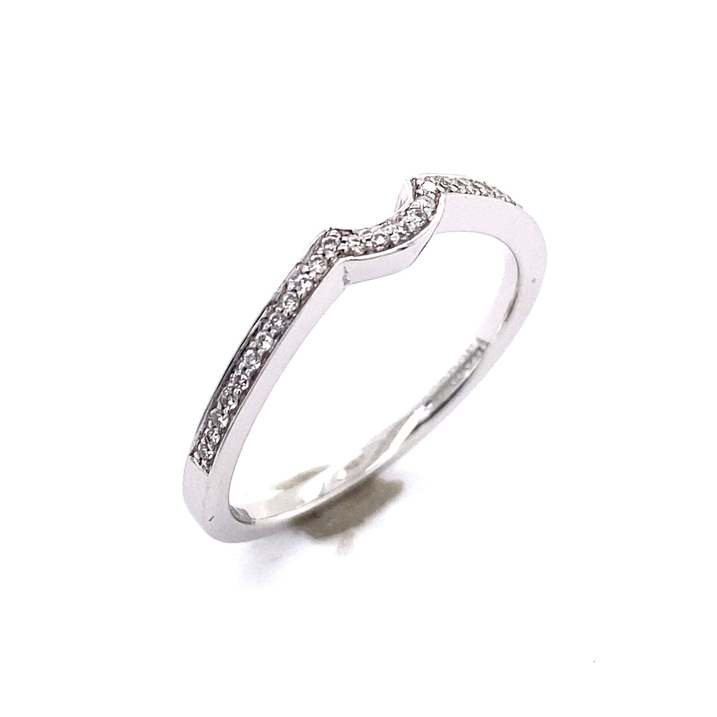 Beautiful Diamond Contour Wedding Band 110-202