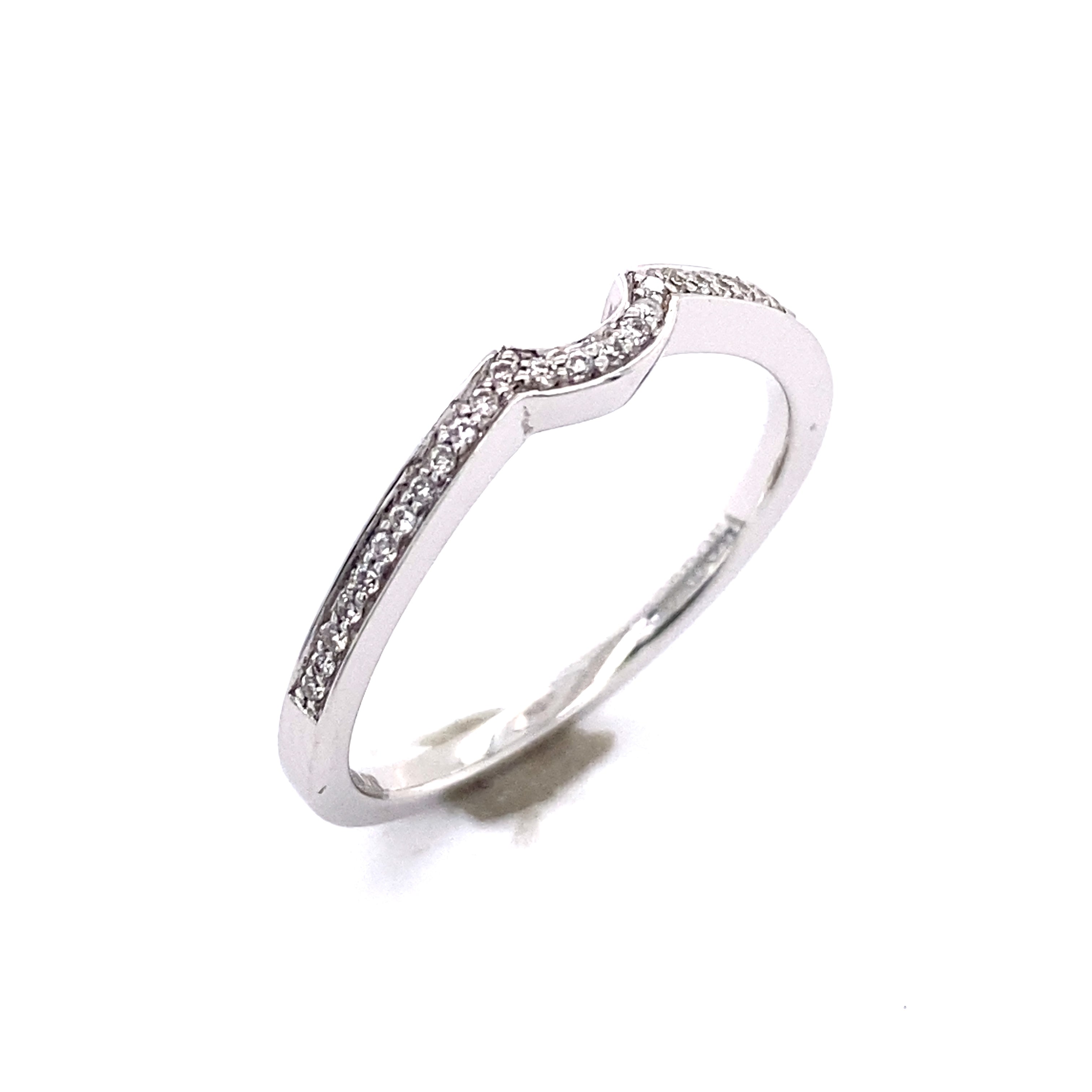 Beautiful Diamond Contour Wedding Band 110-202