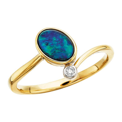 Opal Triplet Orbit Ring 200-1374