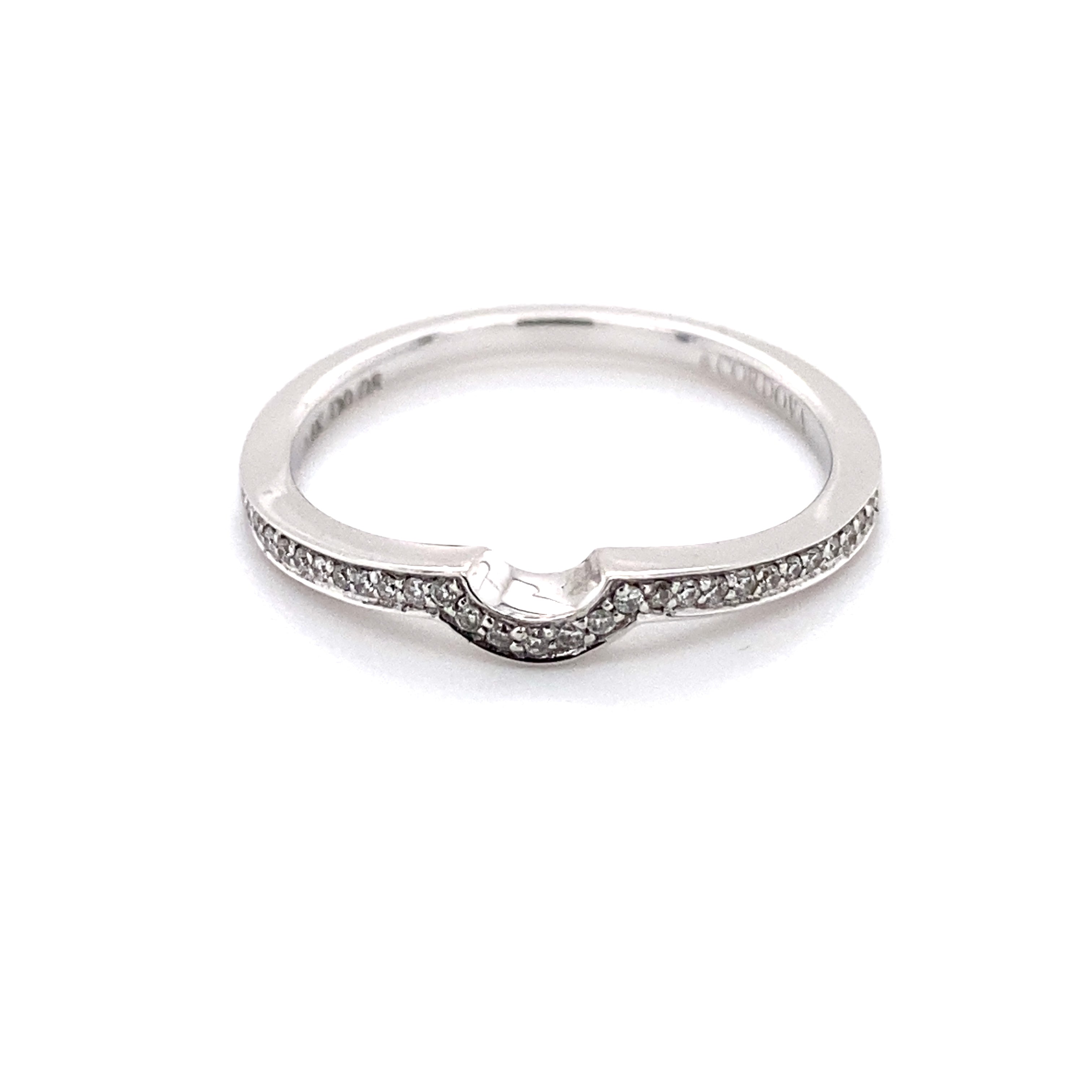 Beautiful Diamond Contour Wedding Band 110-202