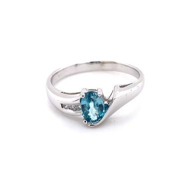 Vibrant Blue Zircon Ring 200-1198