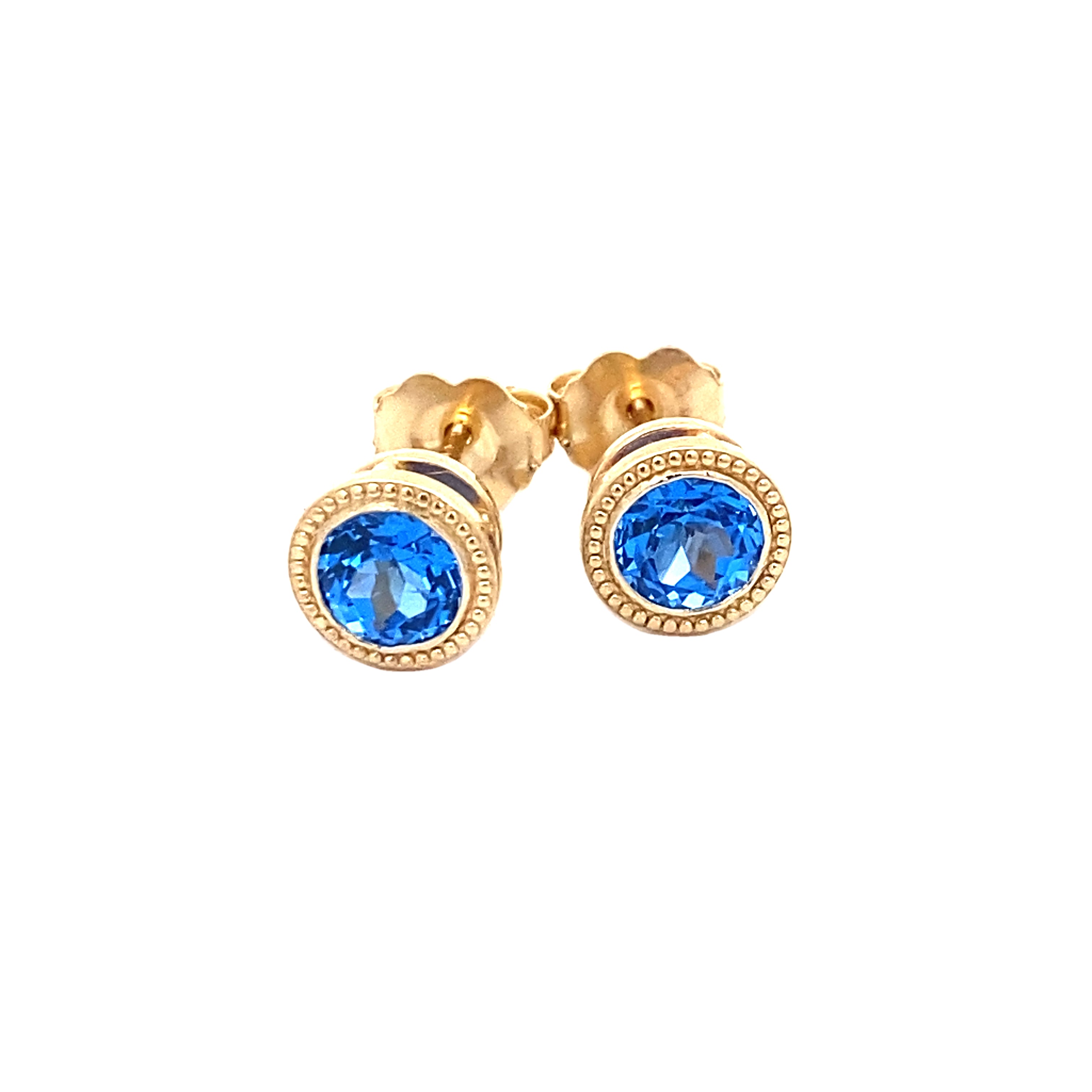 Striking Blue Spinel Stud Earrings 210-692