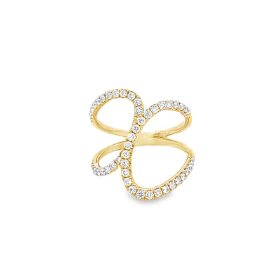 18K Gold Open Fashion Ring 130-806