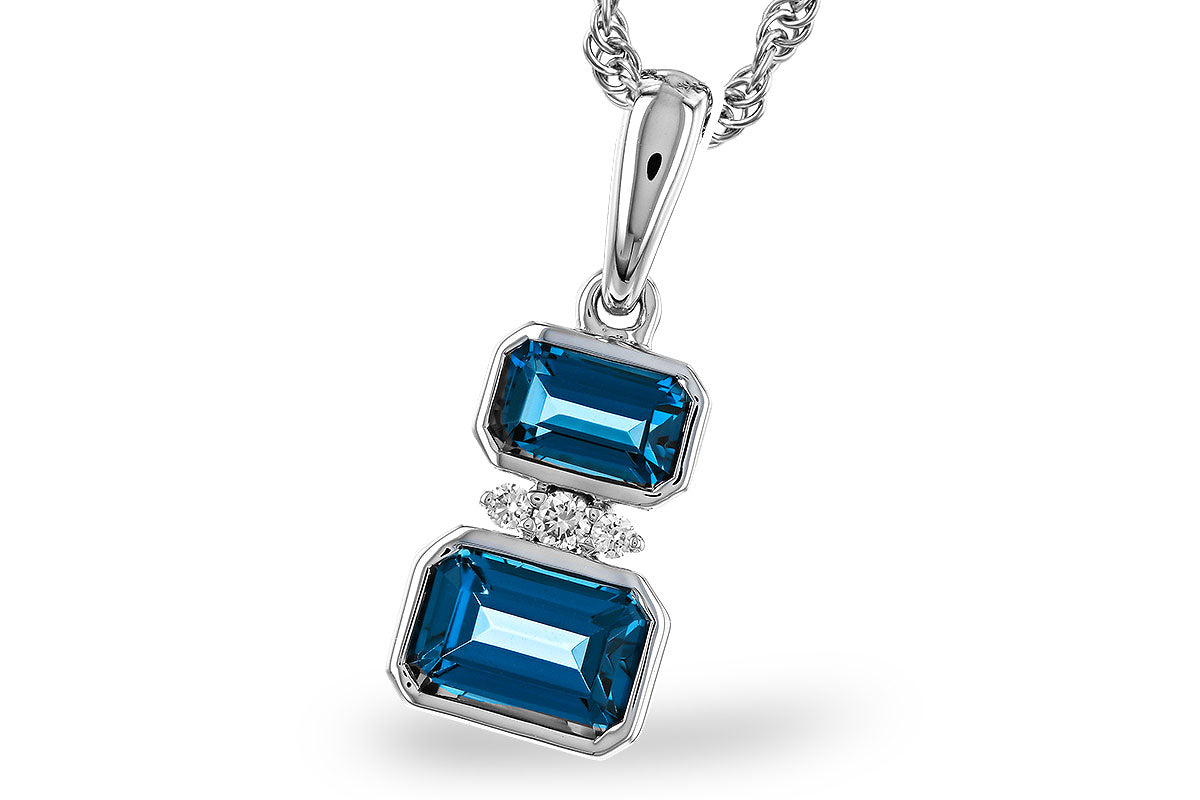 Stunning London Blue Topaz Necklace 230-712