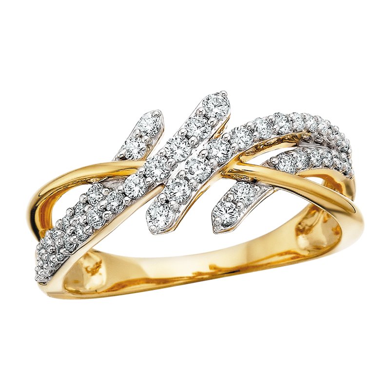 Diamond Crossover Ring 130-822