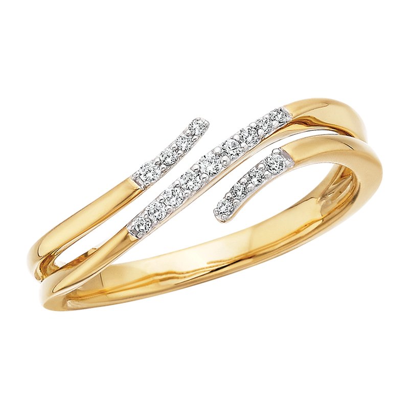 Three Row Diamond Wave Ring 130-831