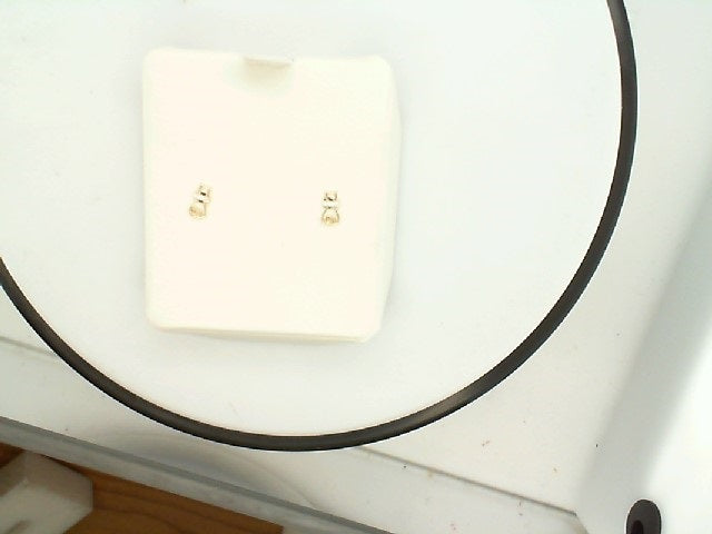 Lady's Yellow 14 Karat Stud Ea