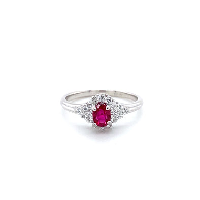 Beautiful Ruby & Diamond Ring 200-1296