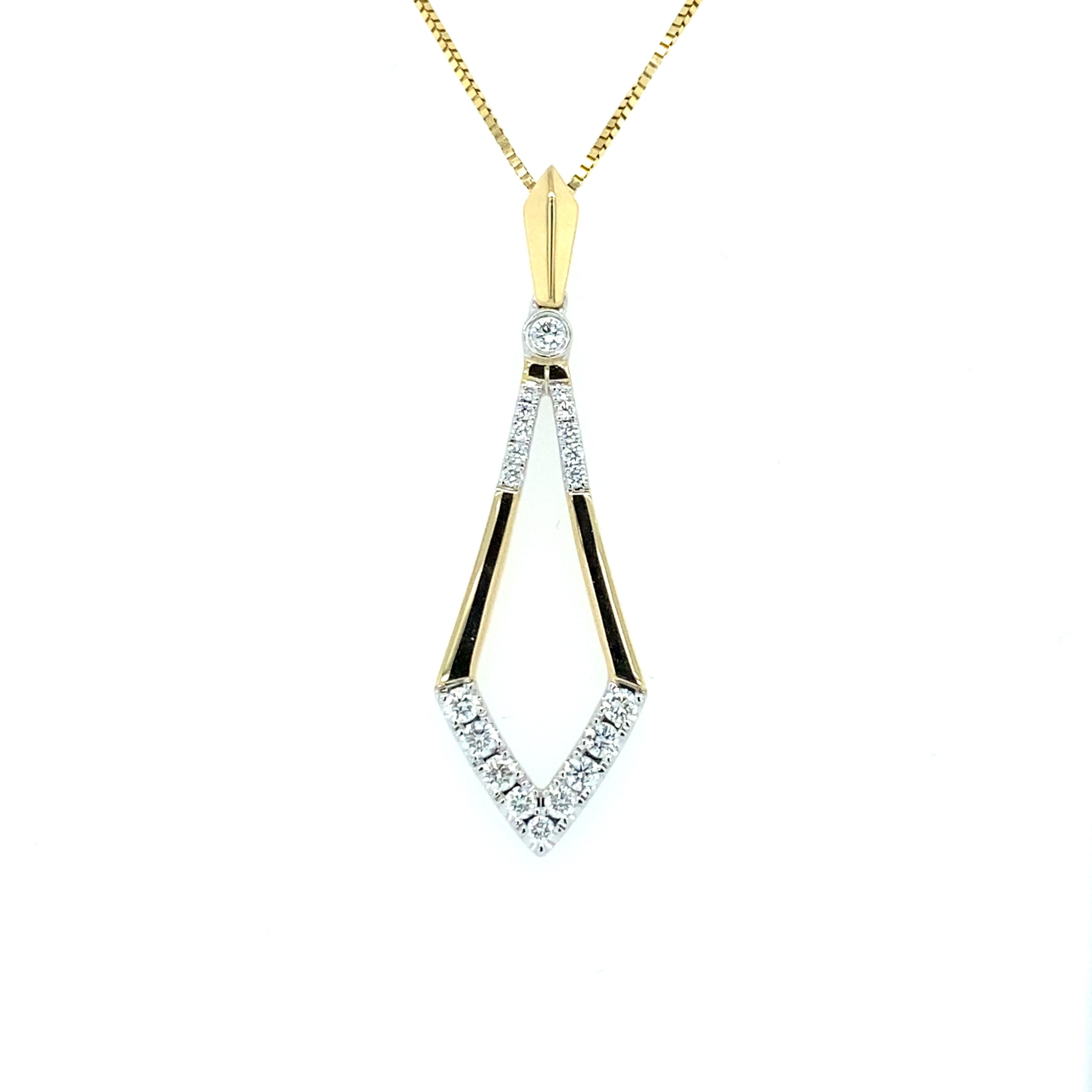Beautiful Diamond Drop Pendant 160-1216