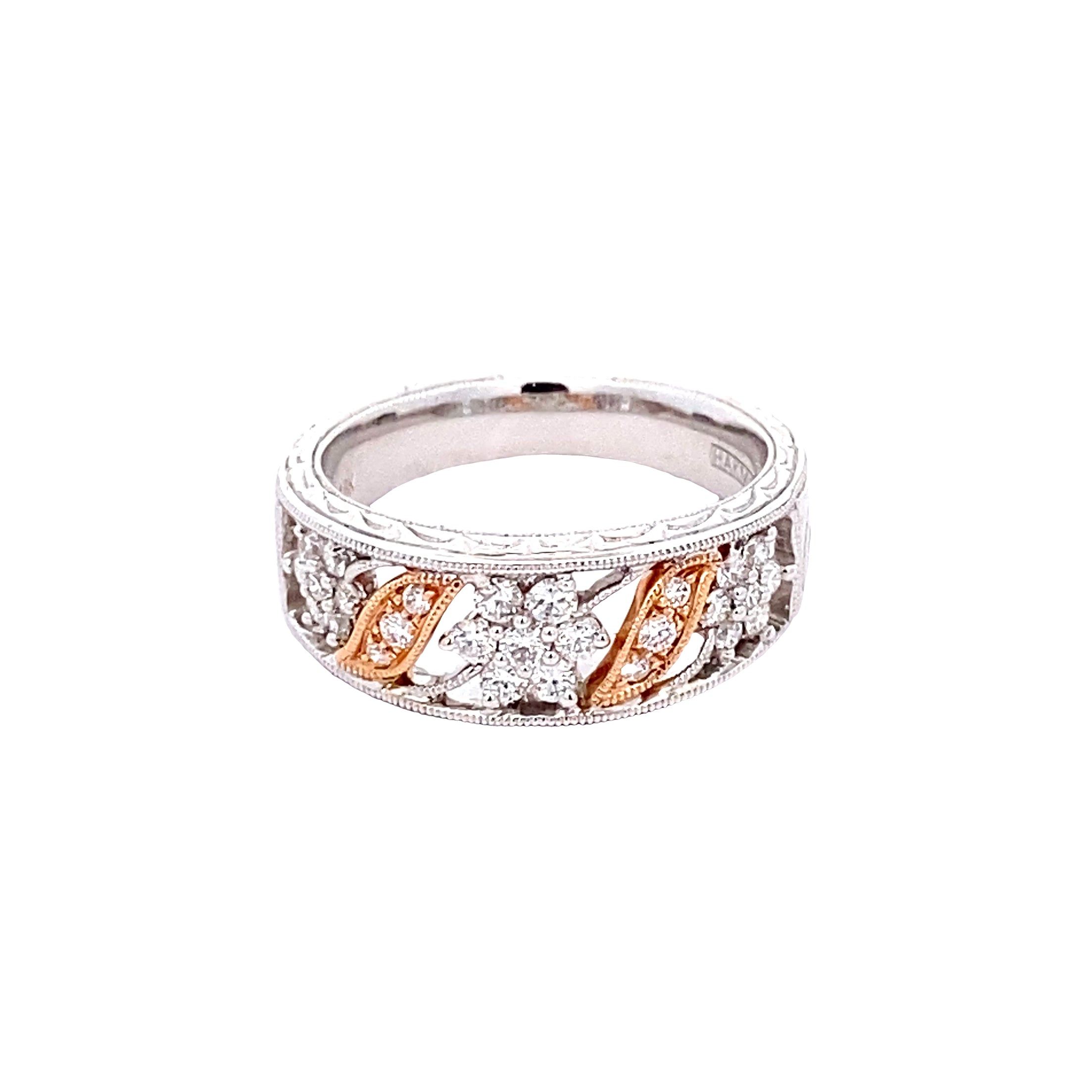 Beautiful Floral Anniversary Band 120-483