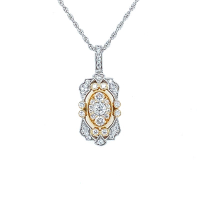 Beautiful Antique Style Diamond Necklace 165-49