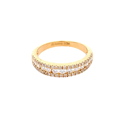 18K Yellow Gold Diamond Band 120-482