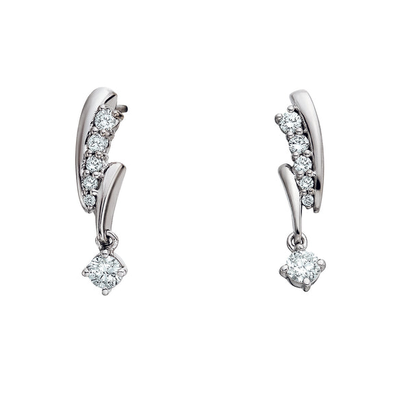 Elegant Diamond Dangle Earrings 150-1012