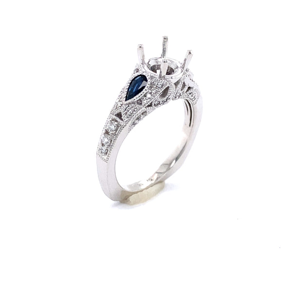 Stunning Sapphire & Diamond Engagement Ring 140-917