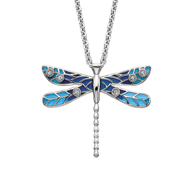 Vibrant Dragonfly Necklace 653-607