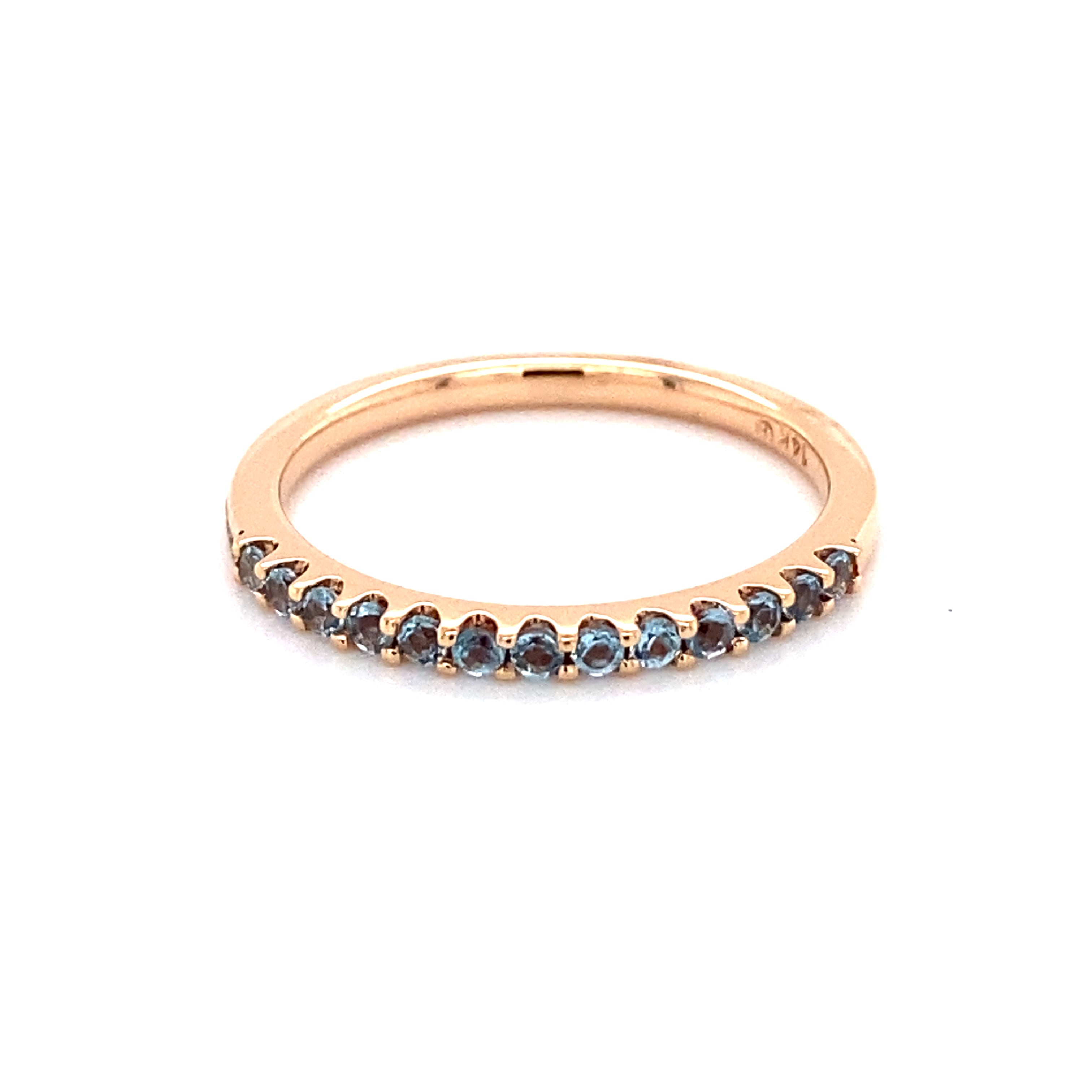 Stackable 14k Rose Gold Topaz Ring 200-1058
