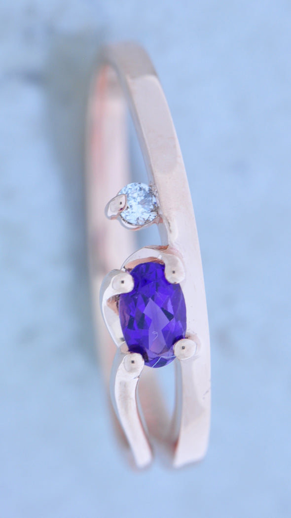 Beautiful Amethyst Birthstone Ring 200-1194