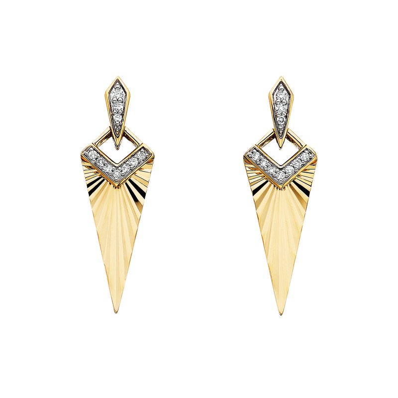 Sunburst Chevron Earrings 150-1156