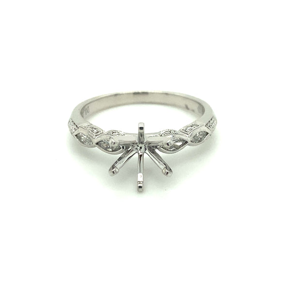 Stunning White Gold Diamond Engagement Ring 140-981