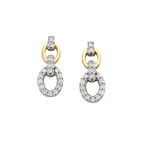 Stunning Diamond Link Earrings 150-1157