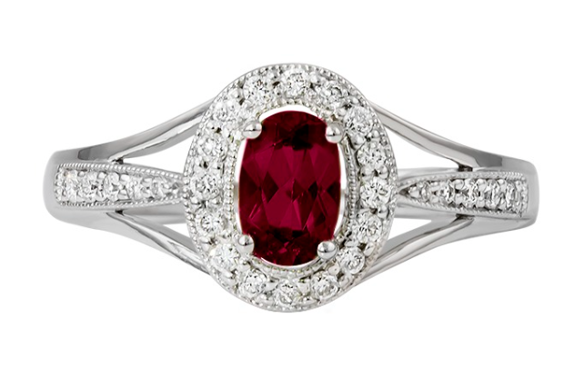 Beautiful Ruby & Diamond Fashion Ring 200-1386