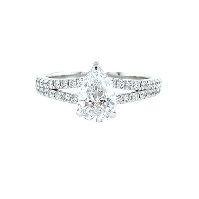 Stunning (LG) Pear Engagement Ring 100-747