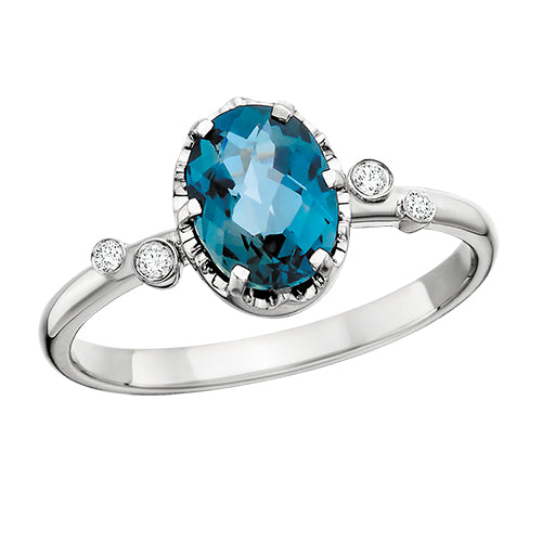 Stunning London Blue Topaz Ring 200-1324