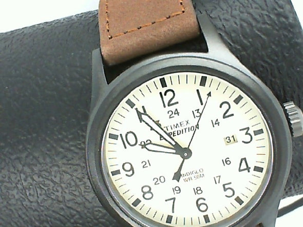 Black Base Metal Quartz Watche