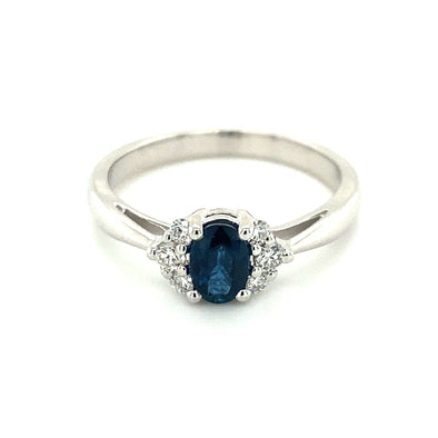 Elegant Diamond & Sapphire Ring 200-1279