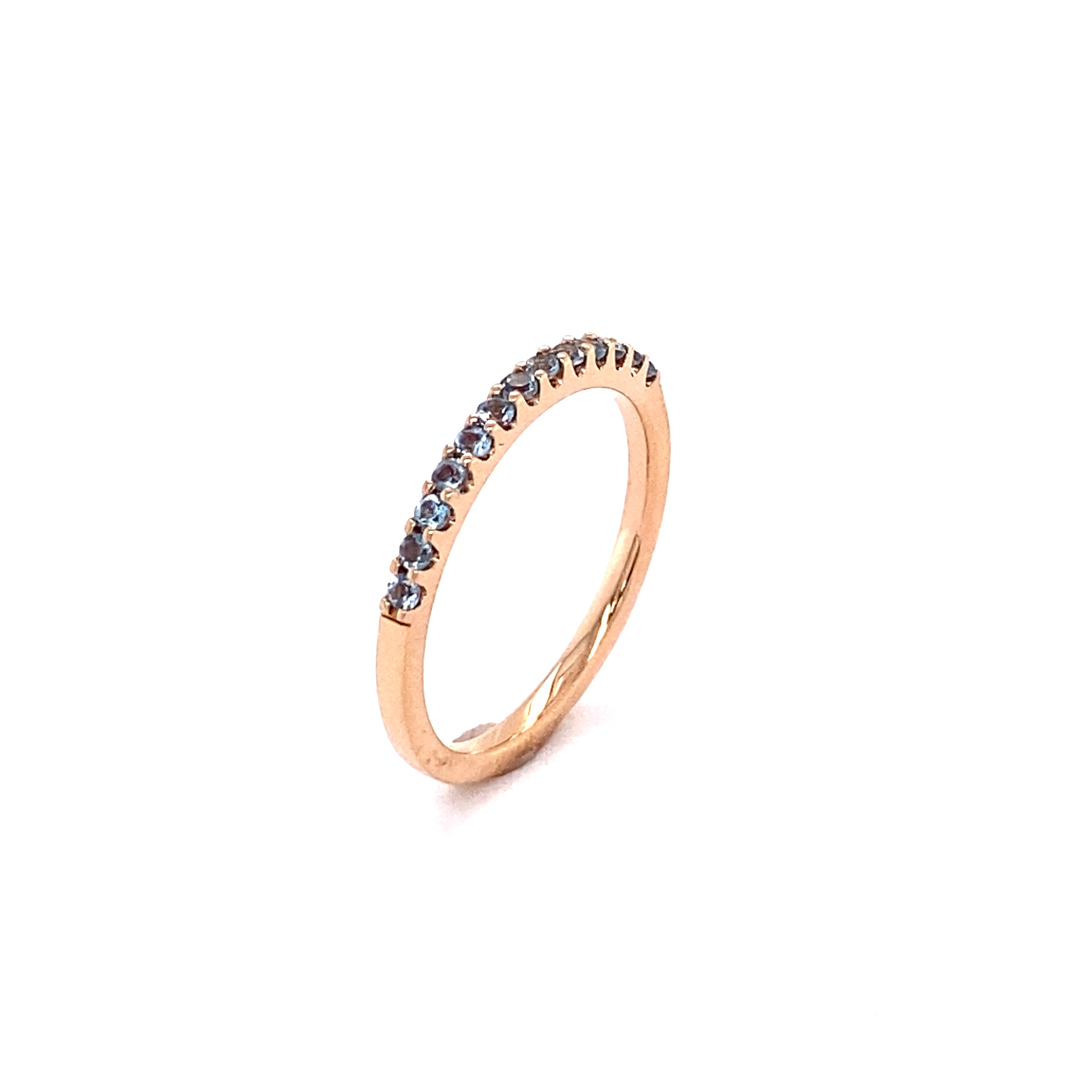 Stackable 14k Rose Gold Topaz Ring 200-1058