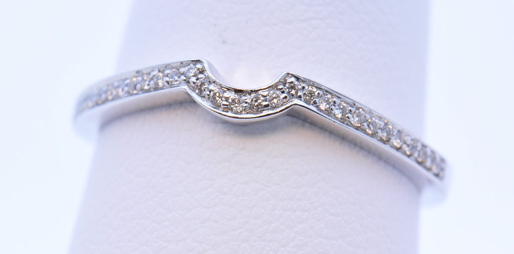 Beautiful Diamond Contour Wedding Band 110-202