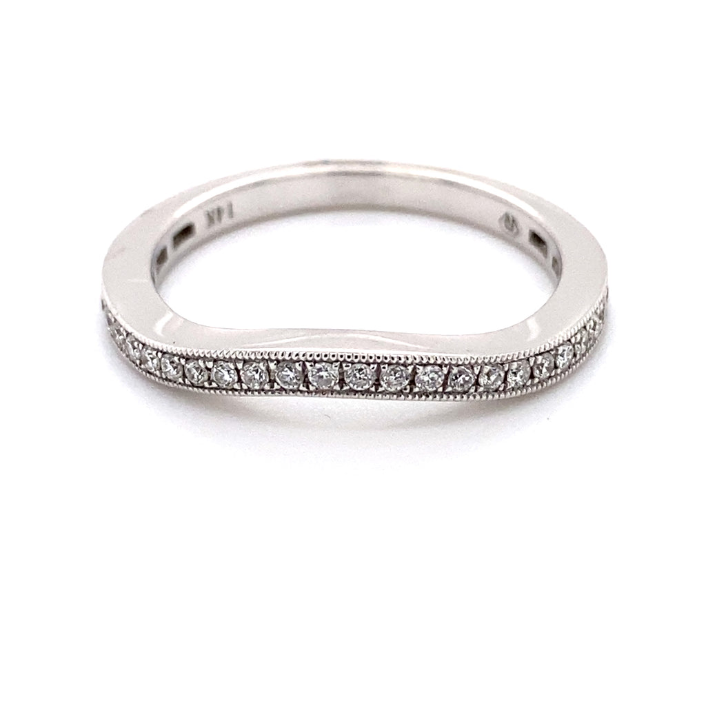 Beautiful Contour Diamond Wedding Band 110-268